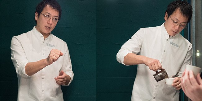 Chef Yoji Autor de platos como Buoyancy “Flotabilidad” y Transparent “Transparente”