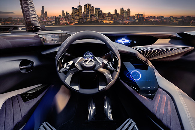 Lexus UX dettaglio interno della plancia comandi Lexus UX dettaglio interno della plancia comandi