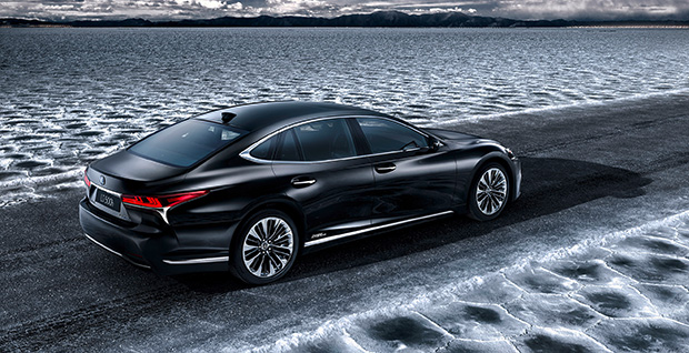 Een achter aanzicht van de Lexus UX Concept
