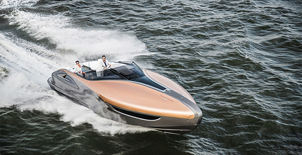 Een achter aanzicht van de Lexus UX Concept