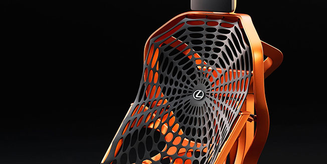 Lexus nya futuristiska bilstolskoncept Lexus Kinetic Seat Concept