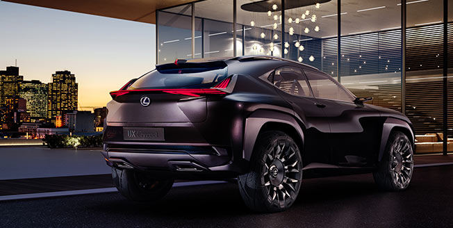 Lexus UX Concept bakifrån